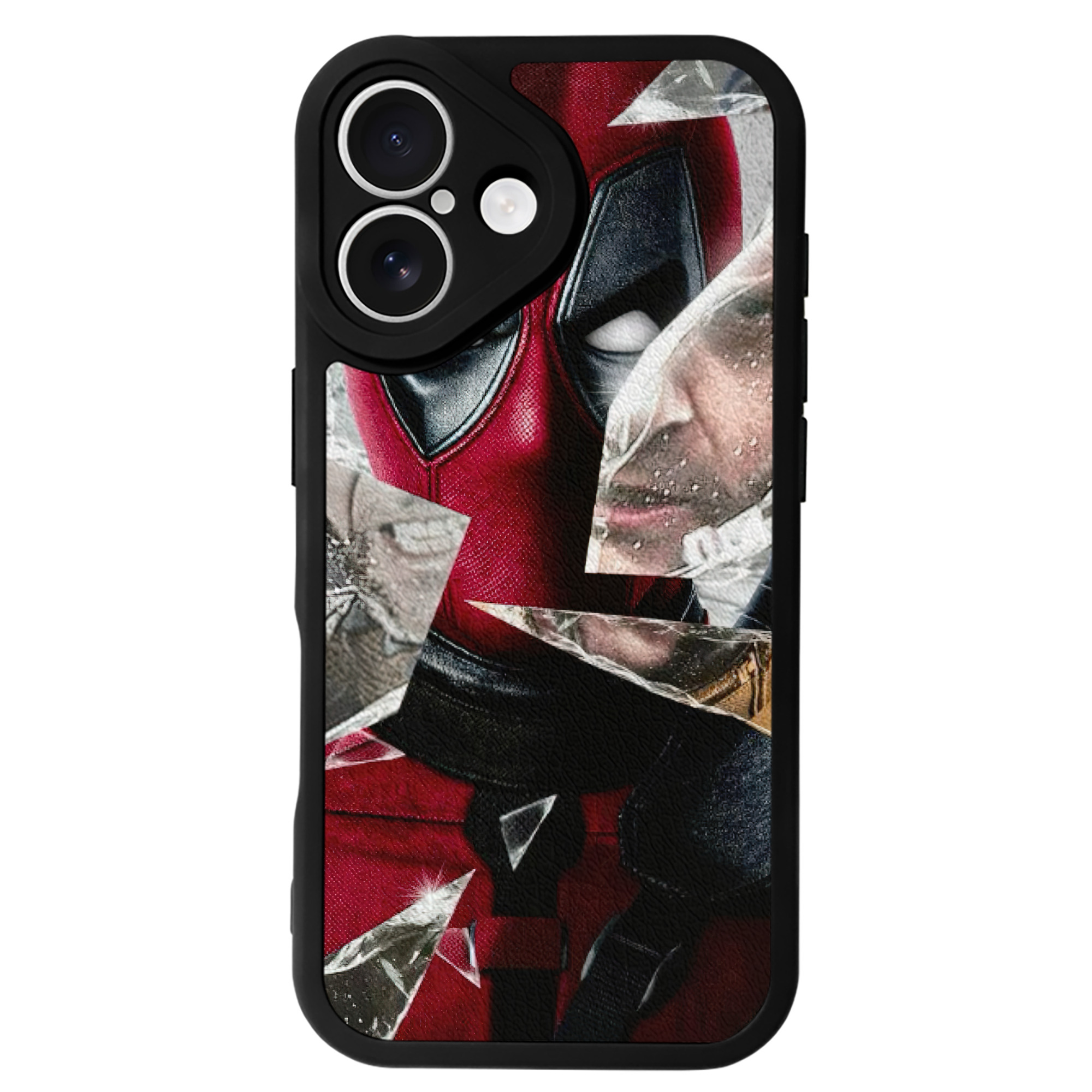 （画像用） Deadpool デッドプール 【iPhone 16シリーズ対応】シリコンスマホケース（レザー調） 材質：シリコン